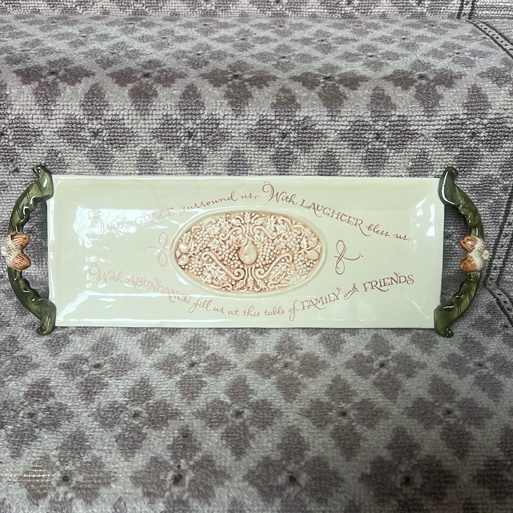 Amscan Home rectangular ceramic tray
